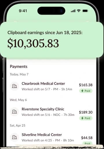 Clipboard app showing earnings to spend or save